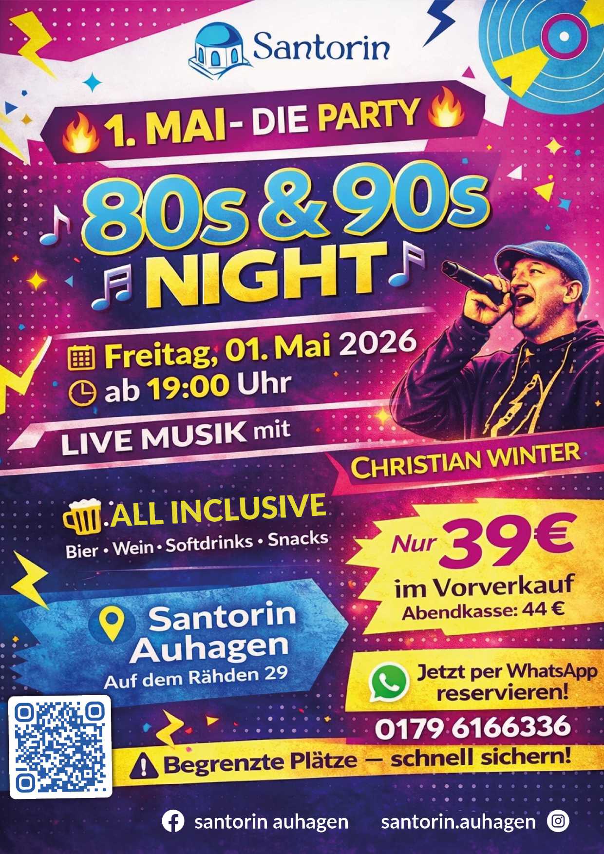 1. Mai Party in Santorin Auhagen
